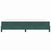 vidaXL Letto box spring con materasso Verde Scuro 140 x 210 cm Velluto