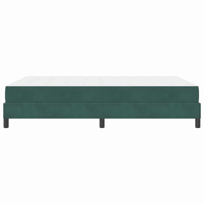 Letto a molle con materasso Verde Scuro 140 x 210 cm Tessuto 3398746