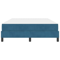 vidaXL Letto box spring con materasso Blu Scuro 140 x 210 cm Velluto