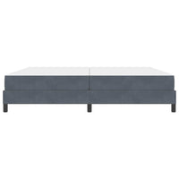 vidaXL Letto box spring con materasso Grigio scuro 200 x 210 cm