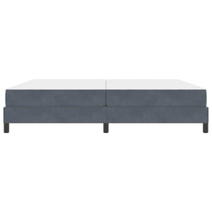 vidaXL Letto box spring con materasso Grigio scuro 200 x 210 cm