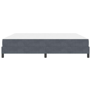vidaXL Letto box spring con materasso Grigio scuro 200 x 210 cm