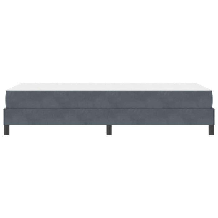 Letto a molle con materasso Grigio scuro 80 x 220 cm Tessuto 3398768