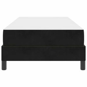 Letto a molle con materasso Nero 80 x 220 cm Tessuto 3398769