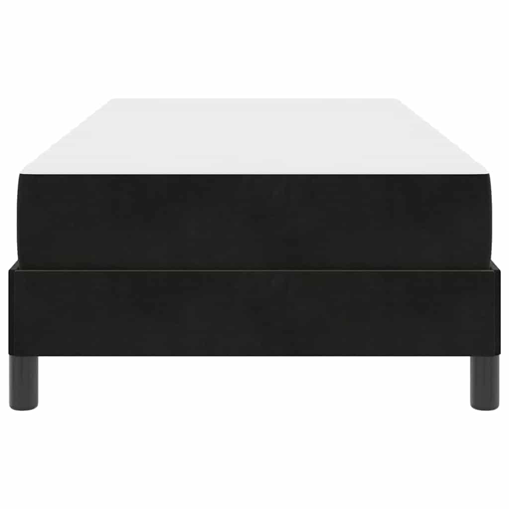 Letto a molle con materasso Nero 100 x 220 cm Tessuto 3398781