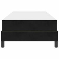 Letto a molle con materasso Nero 100 x 220 cm Tessuto 3398781