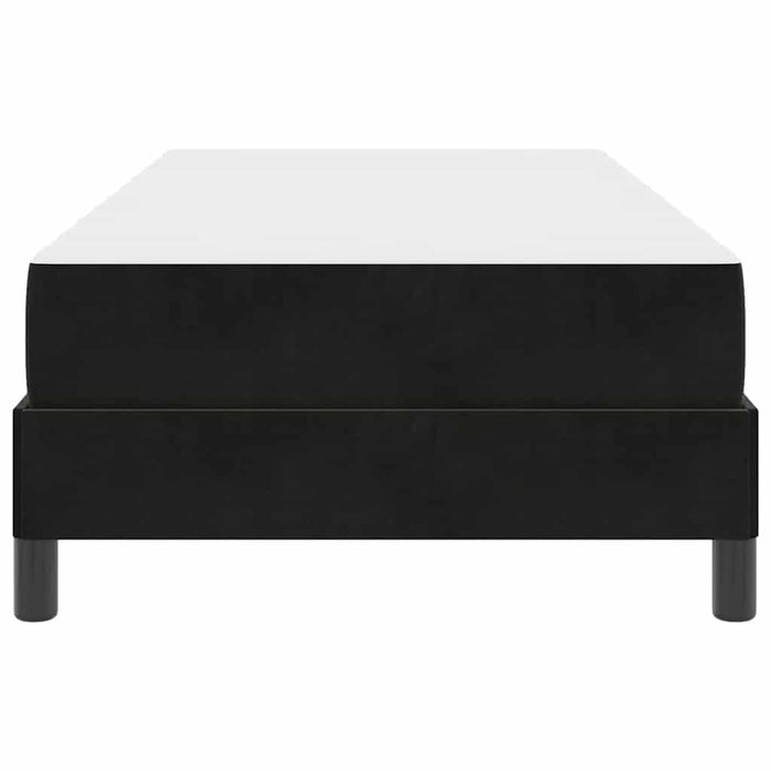 Letto a molle con materasso Nero 100 x 220 cm Tessuto 3398781