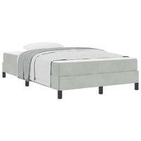 Letto a molle con materasso Grigio chiaro 120 x 220 cm Tessuto 3398785