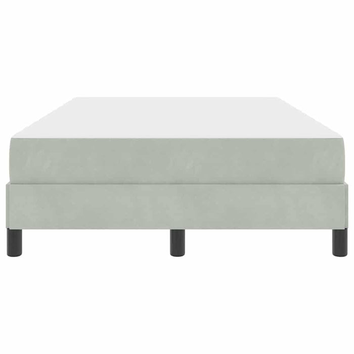 Letto a molle con materasso Grigio chiaro 120 x 220 cm Tessuto 3398785