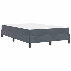 Letto a molle con materasso Grigio scuro 120 x 220 cm Tessuto 3398786