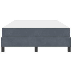 Letto a molle con materasso Grigio scuro 120 x 220 cm Tessuto 3398786