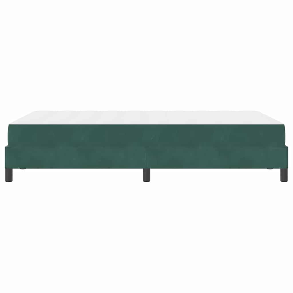 Letto a molle con materasso Verde Scuro 120 x 220 cm Tessuto 3398788