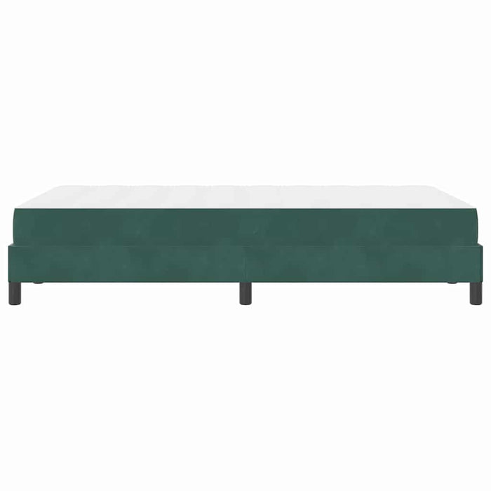 Letto a molle con materasso Verde Scuro 120 x 220 cm Tessuto 3398788