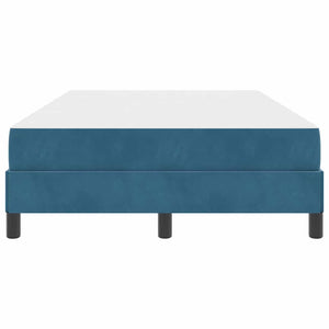 Letto a molle con materasso Blu Scuro 120 x 220 cm Tessuto 3398789