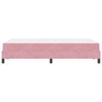 vidaXL Letto box spring con materasso Rosa 120 x 220 cm Velluto