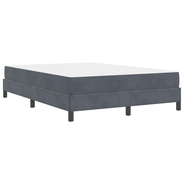 Letto a molle con materasso Grigio scuro 140 x 220 cm Tessuto 3398792