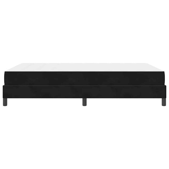 Letto a molle con materasso Nero 140 x 220 cm Tessuto 3398793