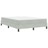 Letto a molle con materasso-Struttura Letto con Materasso Grigio chiaro 160 x 220 cm Tessuto