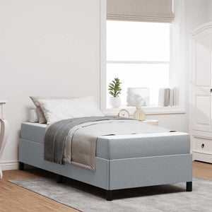 vidaXL Letto a molle Grigio chiaro e nero 80 x 200 cm