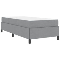 vidaXL Letto a molle Grigio chiaro e nero 80 x 200 cm