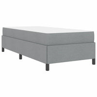 vidaXL Letto a molle Grigio chiaro e nero 80 x 200 cm