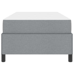 vidaXL Letto a molle Grigio chiaro e nero 80 x 200 cm