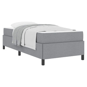 vidaXL Letto a molle Grigio chiaro e nero 80 x 200 cm