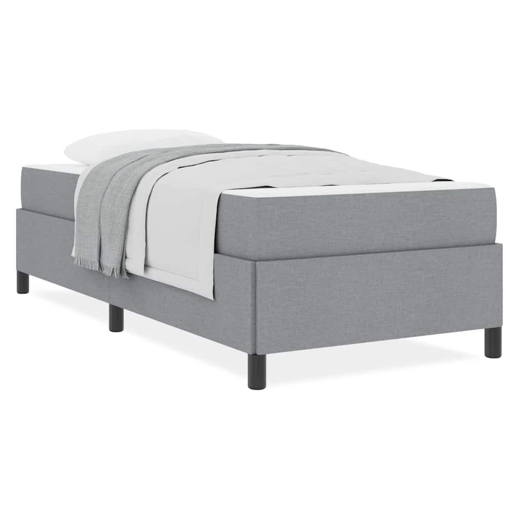vidaXL Letto a molle Grigio chiaro e nero 80 x 200 cm