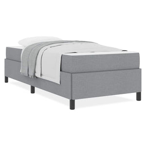vidaXL Letto a molle Grigio chiaro e nero 80 x 200 cm