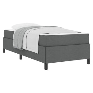 vidaXL Letto a molle Grigio scuro e Nero 80 x 200 cm