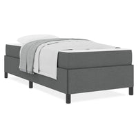 vidaXL Letto a molle Grigio scuro e Nero 80 x 200 cm