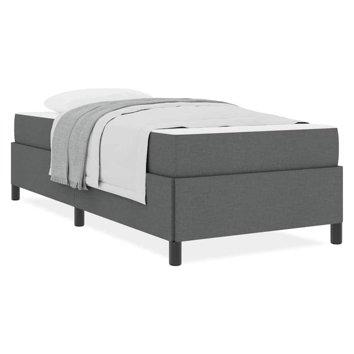 vidaXL Letto a molle Grigio scuro e Nero 80 x 200 cm