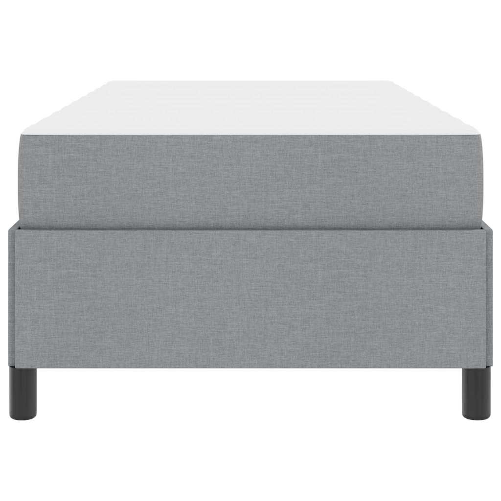 Letto a molle Grigio chiaro 90 x 190 cm Tessuto 3398822