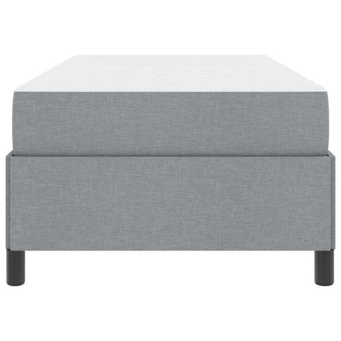 Letto a molle con materasso-Struttura Letto con Materasso Grigio chiaro 90 x 190 cm Tessuto 754763