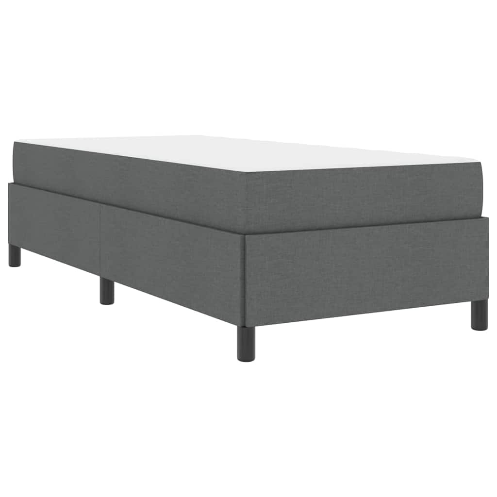 vidaXL Letto a molle Grigio scuro e Nero 90 x 200 cm