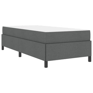 vidaXL Letto a molle Grigio scuro e Nero 90 x 200 cm