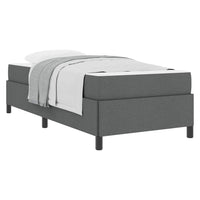 vidaXL Letto a molle Grigio scuro e Nero 90 x 200 cm