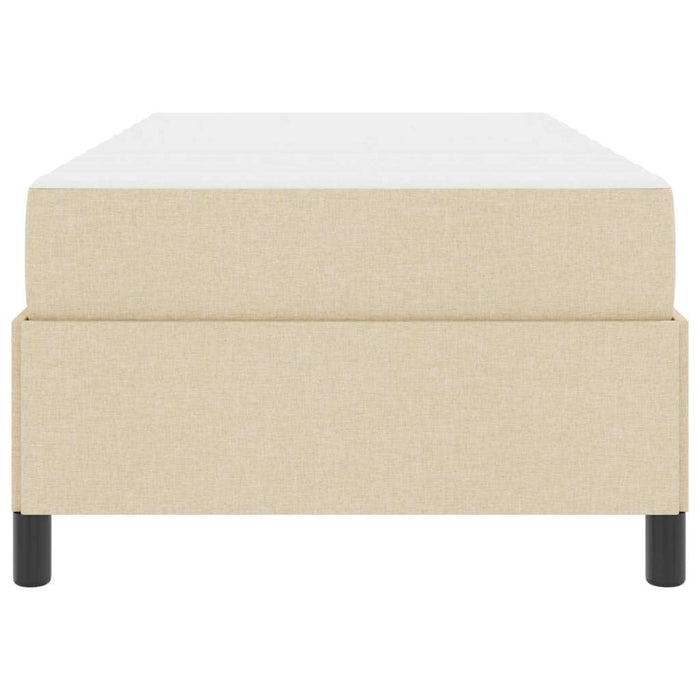 Letto a molle Crema 90 x 200 cm Tessuto 3398834