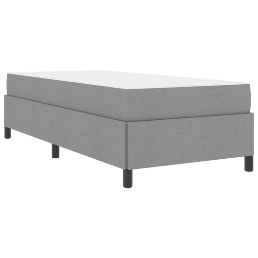 vidaXL Letto a molle Grigio chiaro e nero 100 x 200 cm