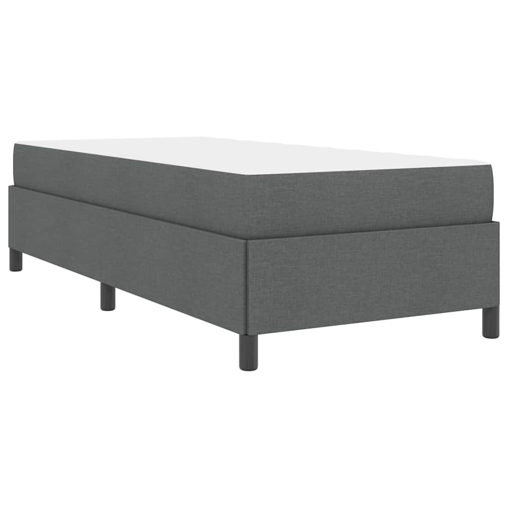 Letto a molle Grigio scuro 100 x 200 cm Tessuto 3398837