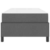 vidaXL Letto a molle Grigio scuro e Nero 100 x 200 cm