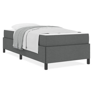 vidaXL Letto a molle Grigio scuro e Nero 100 x 200 cm
