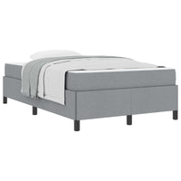 Letto a molle Grigio chiaro 120 x 190 cm Tessuto 3398843