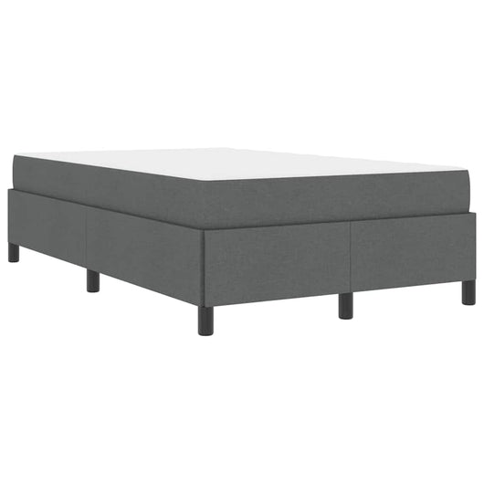 vidaXL Letto a molle Grigio scuro e Nero 120 x 190 cm