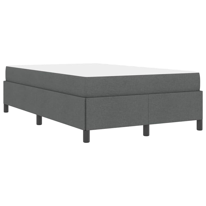 vidaXL Letto a molle Grigio scuro e Nero 120 x 190 cm