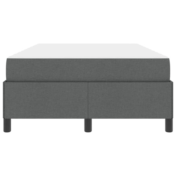 vidaXL Letto a molle Grigio scuro e Nero 120 x 190 cm