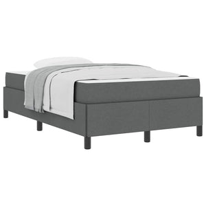 vidaXL Letto a molle Grigio scuro e Nero 120 x 190 cm