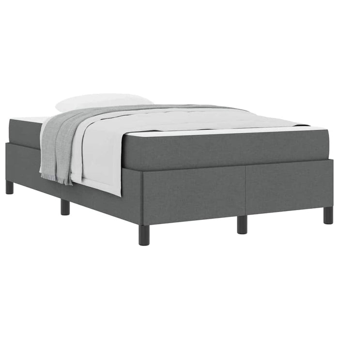 vidaXL Letto a molle Grigio scuro e Nero 120 x 190 cm