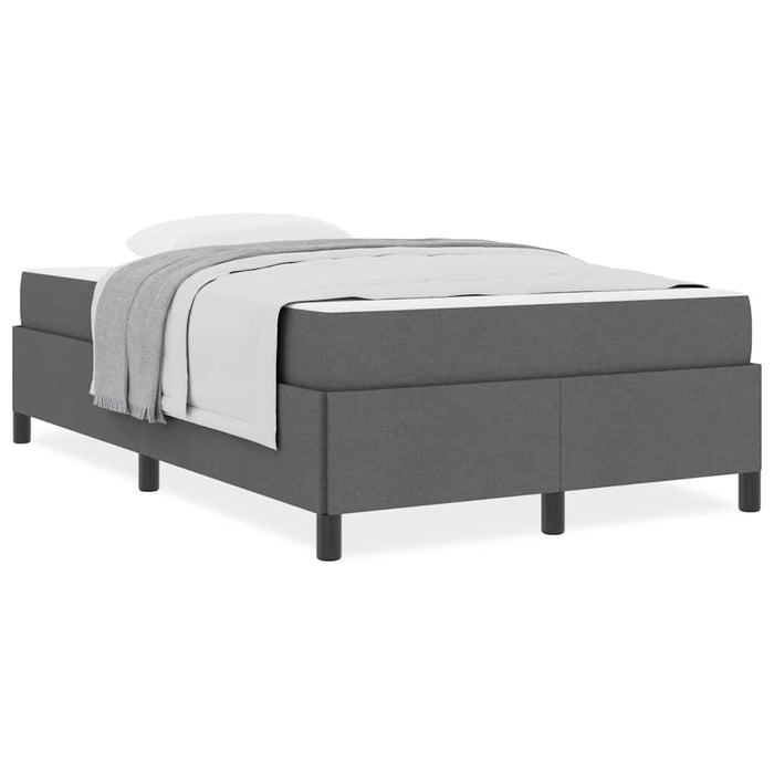 vidaXL Letto a molle Grigio scuro e Nero 120 x 190 cm