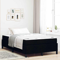 vidaXL Letto a molle Nero e Nero 120 x 190 cm